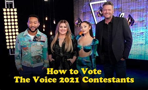 how to vote on the voice tv show